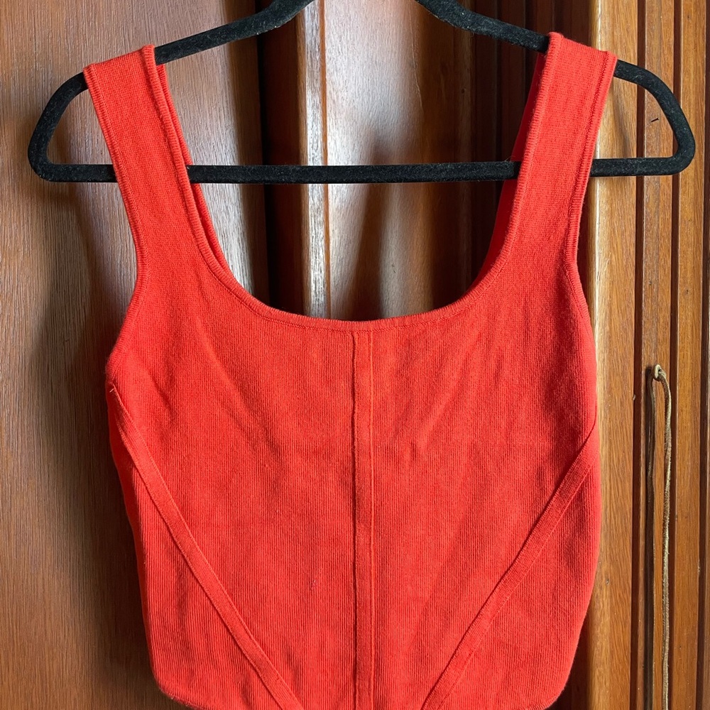 House of Harlow 1960 Red Tank cropped Top
